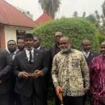 Claude Ibalanky Ekolomba (ex amabasadeur itinérant du chef de l'Etat) en conférence de presse à Goma, le 31 janvier 2206